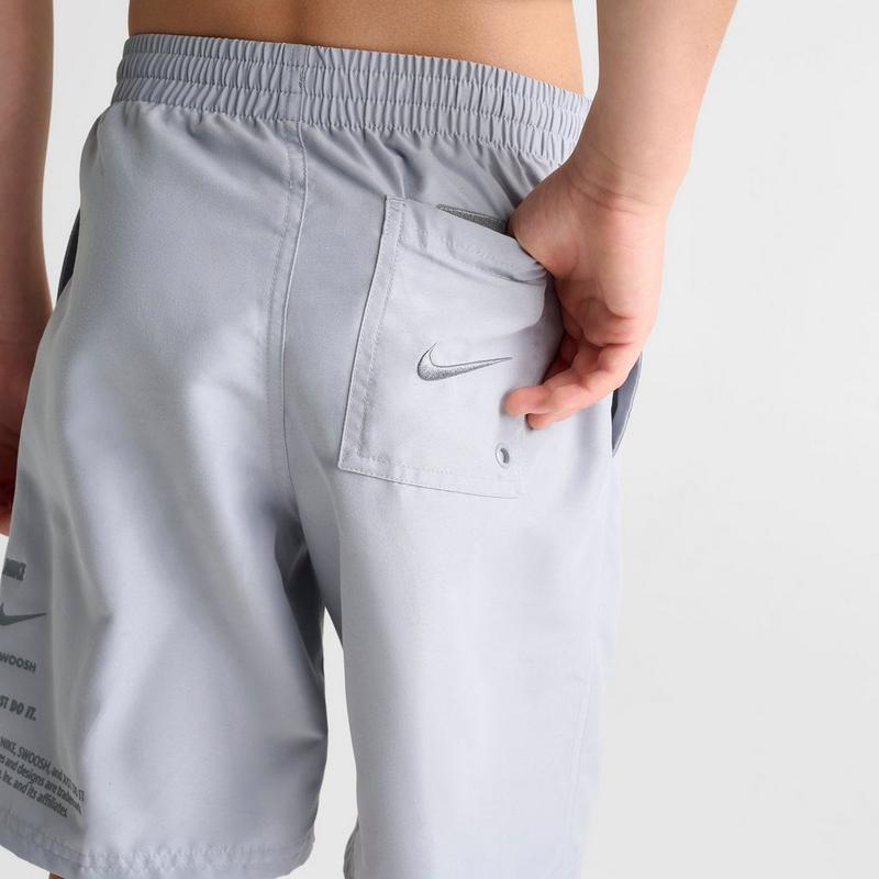 nike stacked swoosh swim shorts