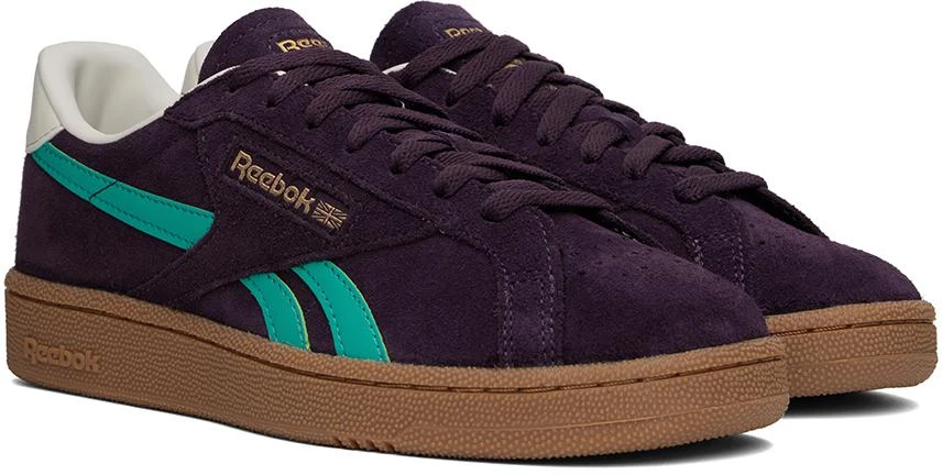 Reebok Burgundy & Blue Club C Grounds UK Sneakers 4