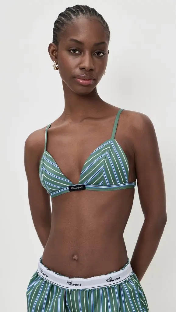 HOMMEGIRLS Shirting Bralette