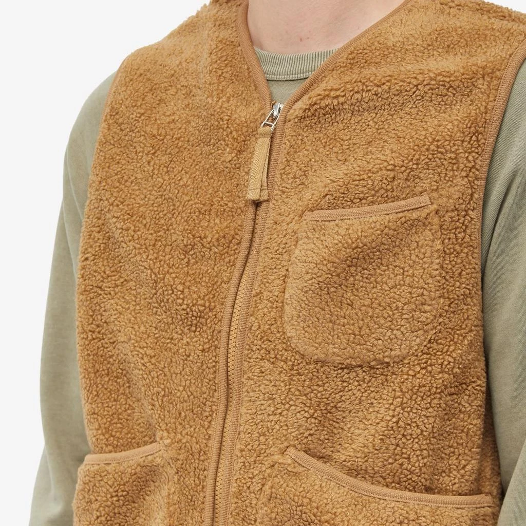 Universal Works Universal Works Mountain Fleece Zip Gilet 5