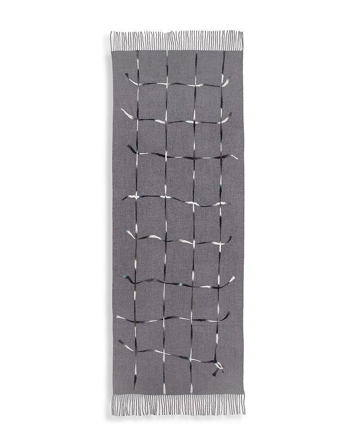 Fraas Punch Needle Windowpane Scarf 2