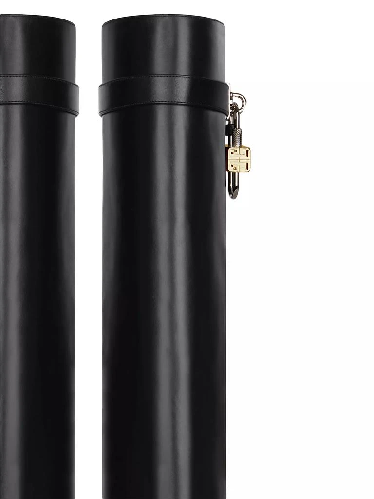 Givenchy Shark Lock Leather Boots with Wide Calf 7