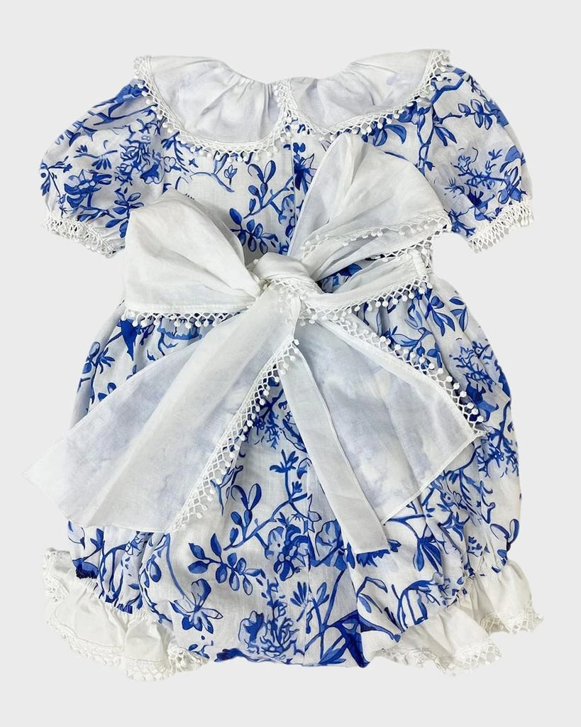 Petite Maison Kids Girl's Jaylin Floral-Print Bubble Romper, Size 3M-4 2