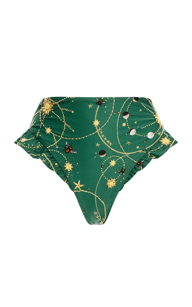 Agua by Agua Bendita Agua by Agua Bendita - Jengibre Astro Esmeralda Bikini Bottom - Green - M - Moda Operandi