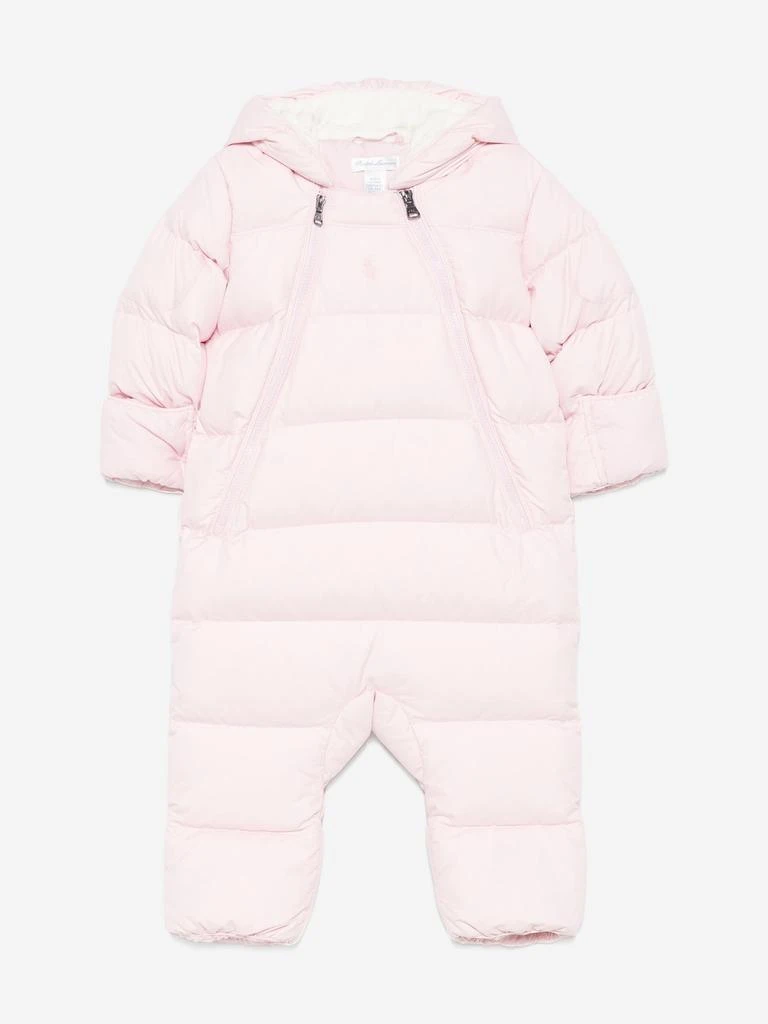 Ralph Lauren Kids Ralph Lauren Baby Girls Ripstop Snowsuit in Pink 1