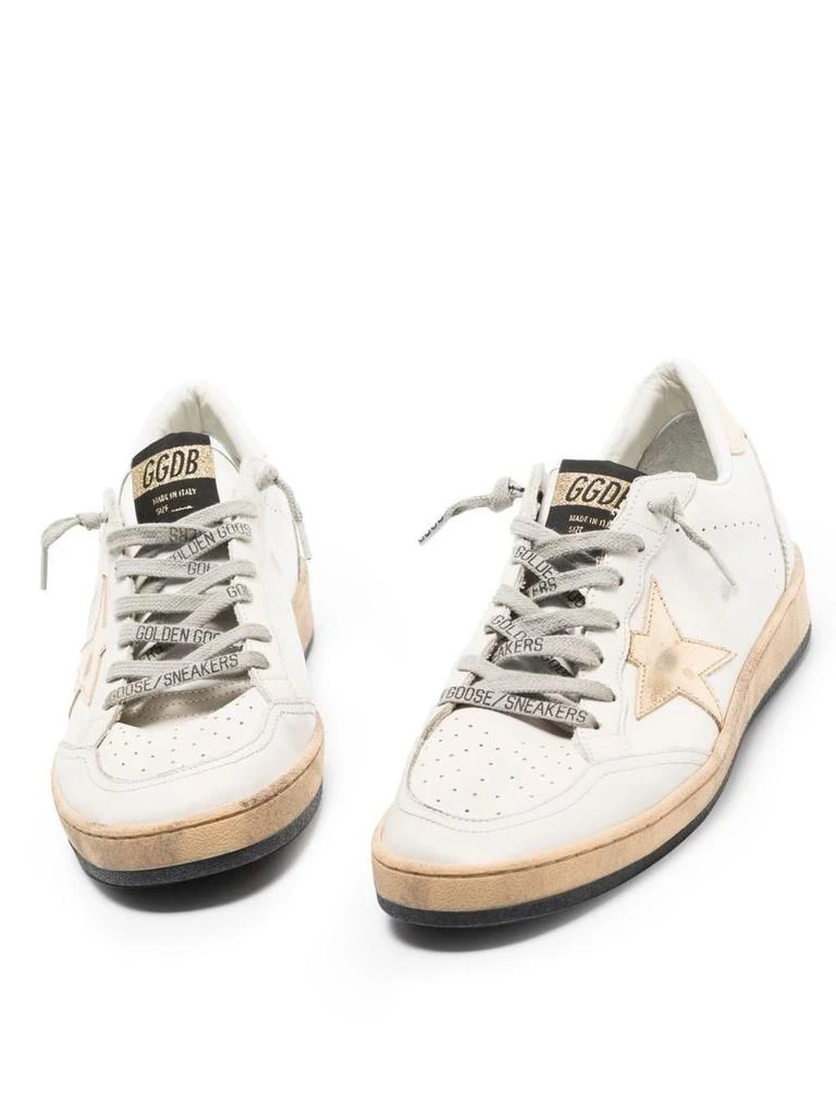 Golden Goose Golden Goose Ball Star Sneakers With Gold Star And Heel Tab Shoes 2