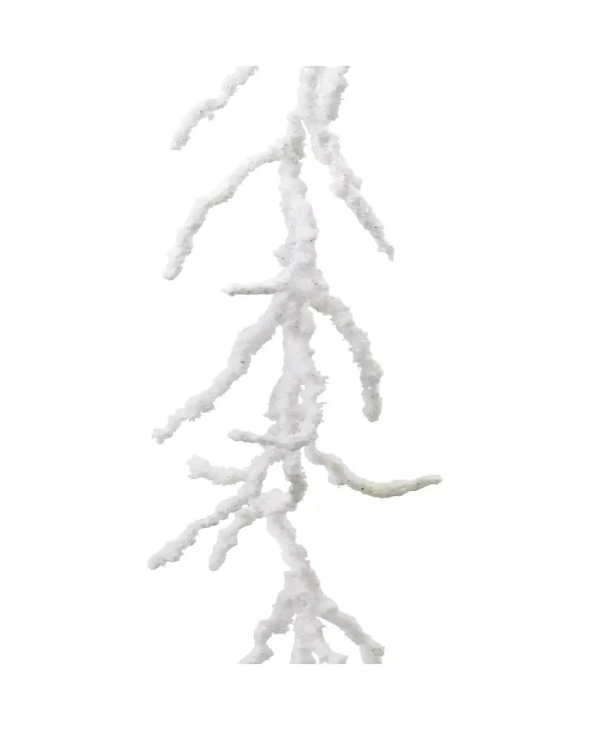 Slickblue Set of 2 Flocked Twig Garlands for Elegant Winter Decor 3