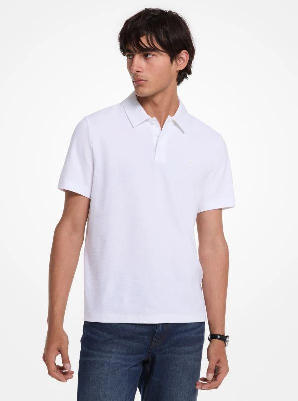 Michael Kors Stretch Cotton Piqué Polo Shirt 1