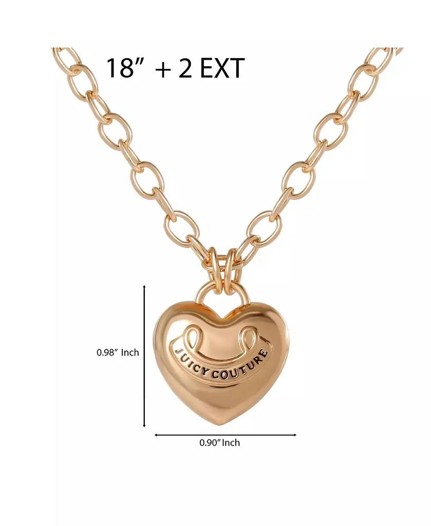 Juicy Couture Gold-Tone Heart Pendant Necklace 4