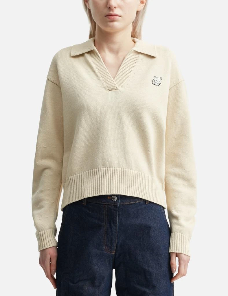 Maison Kitsune Bold Fox Head Patch Comfort Polo 1