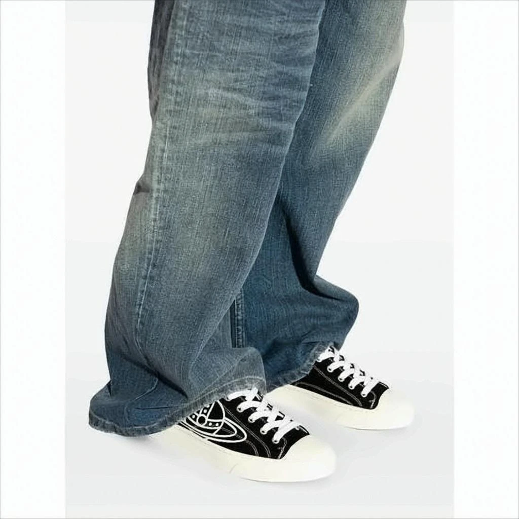 Vivienne Westwood Canvas Low-Top Sneakers with Graphic Emblem 2