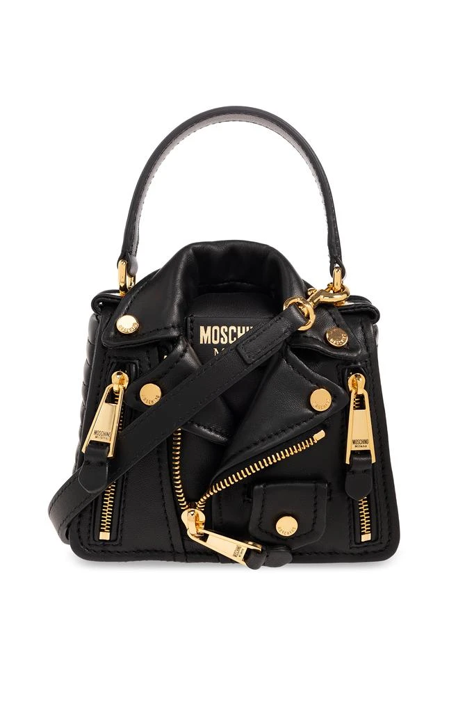 Moschino Shoulder bag with biker jacket motif 1