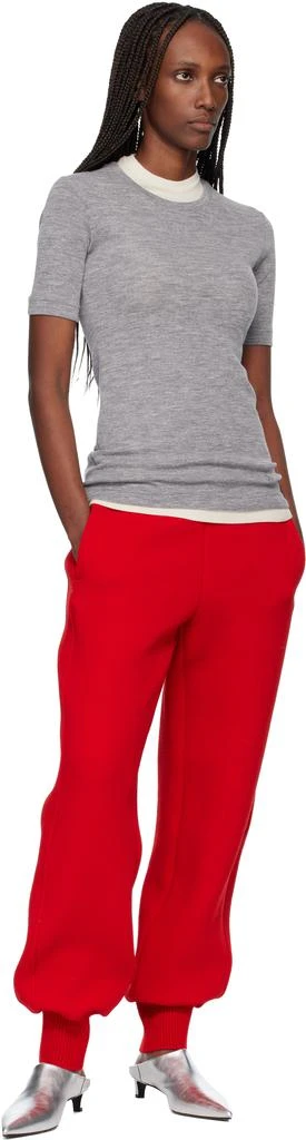 Jil Sander Gray Lightweight Slub Wool Top Set 4