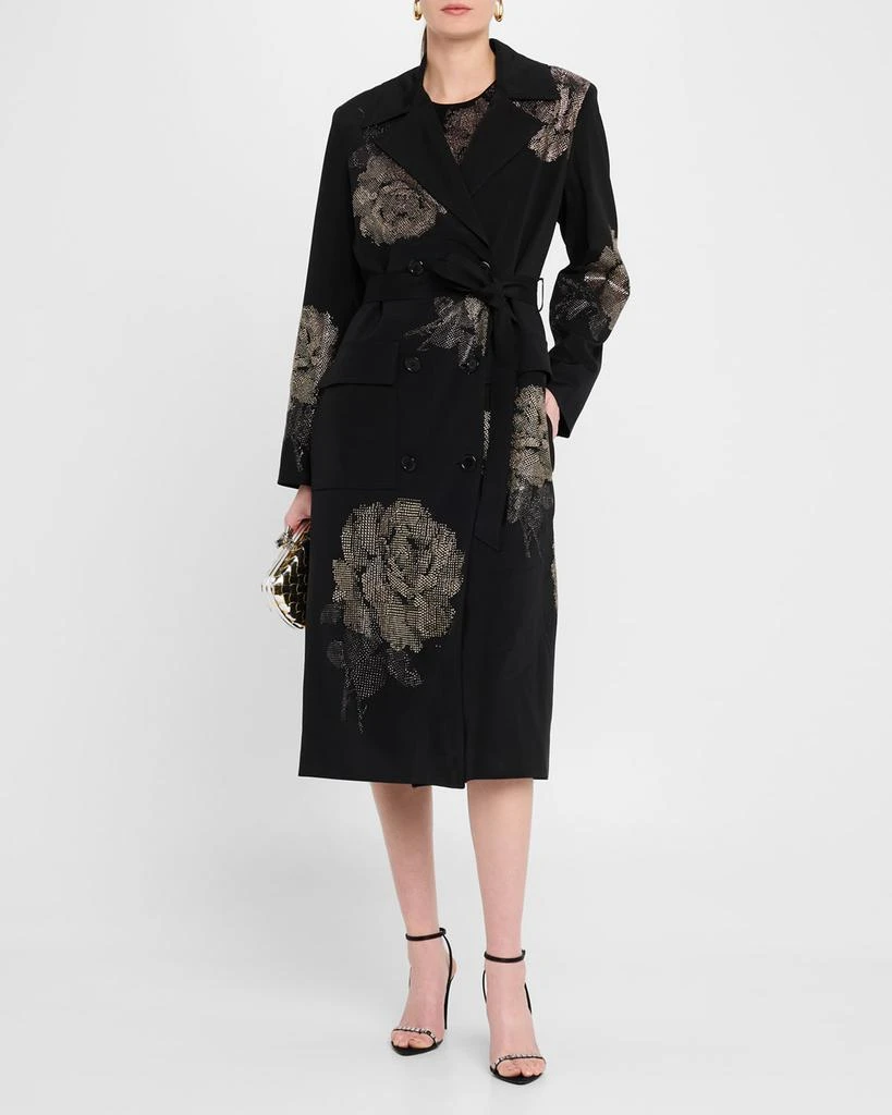 Libertine Ghost Rose Belted Long Trench Coat 2