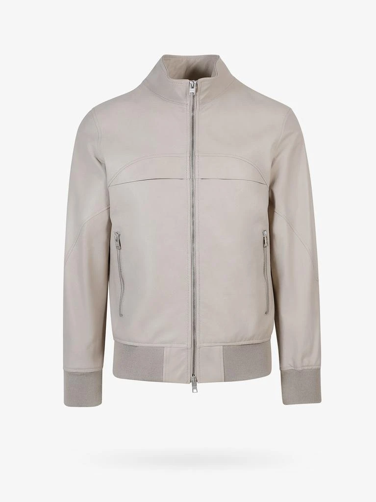 D-FOUR Leather bomber jacket 1