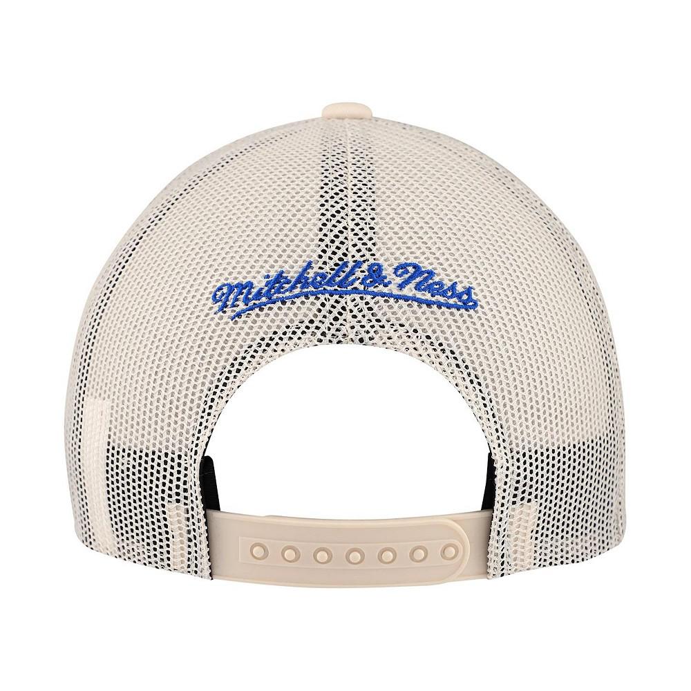 Mitchell & Ness Men's Cream Philadelphia 76ers Trucker Adjustable Hat