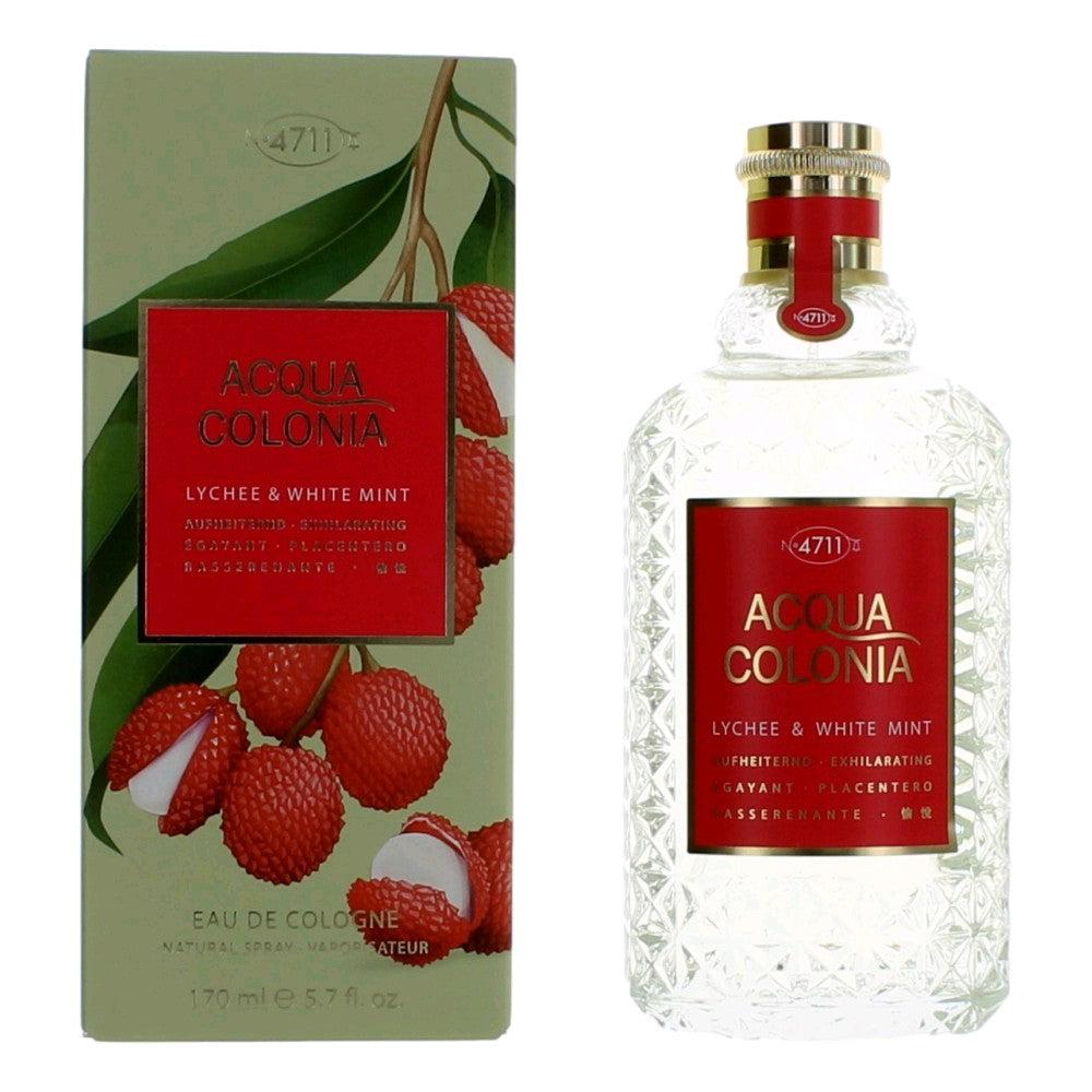 4711 2pcs Acqua Colonia Lychee and Mint by , 5.7 oz Eau De Cologne Splash/Spray for Women