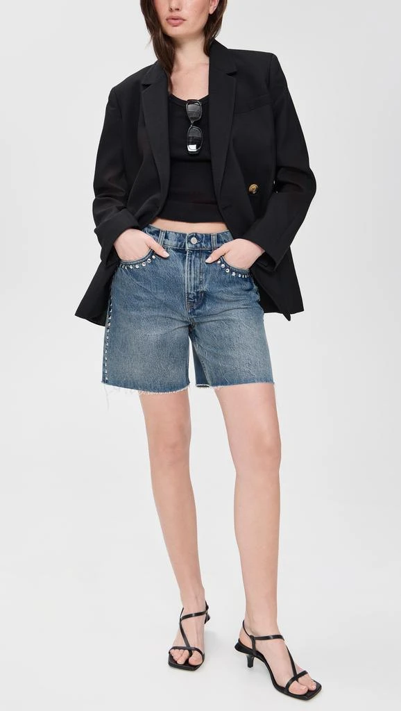 Reformation Raye Mid Rise 6 Relaxed Jean Shorts 1