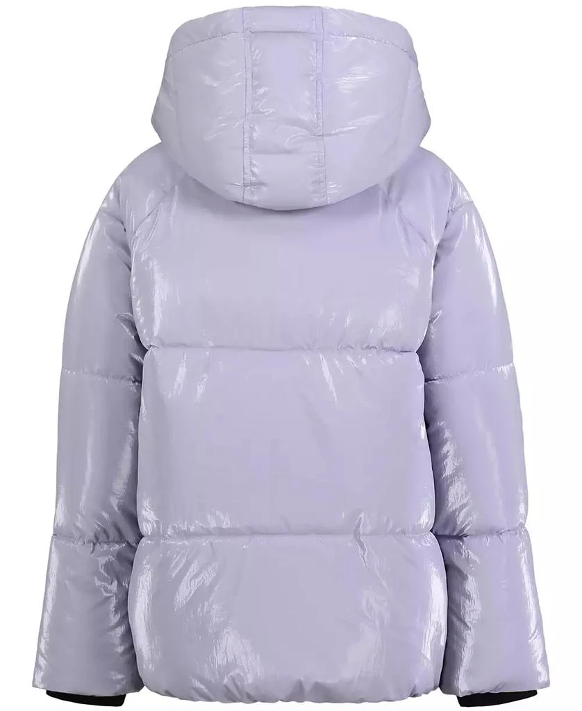 Calvin Klein Toddler and Little Girls Liquid Shine Puffer Jacket 2