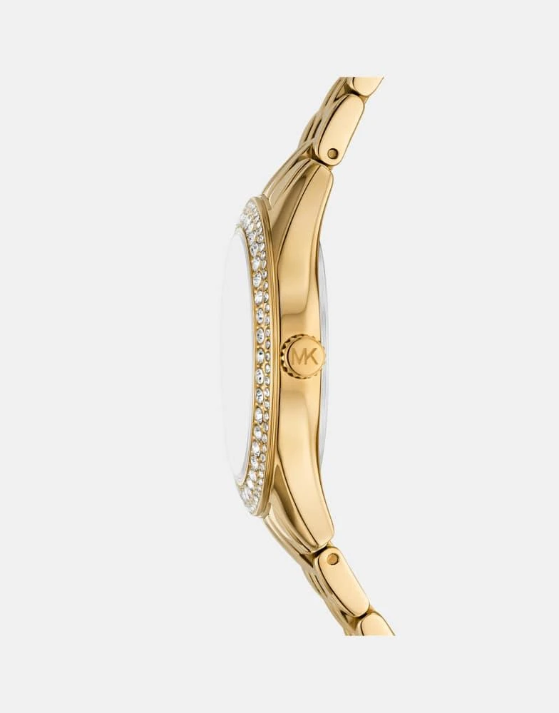 Michael Kors Michael Kors Women's harlowe three-hand, gold-tone stainless steel watch, mk4870 in gold 3