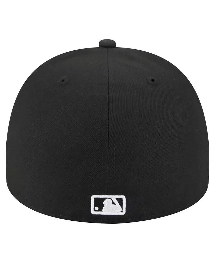 New Era Men's Black Los Angeles Dodgers Script Safety Pin 59FIFTY A-Frame Fitted Hat 3