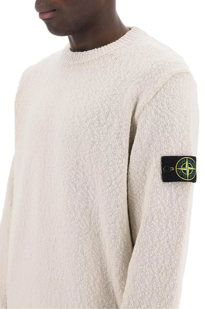 STONE ISLAND cotton and linen blend pullover 4