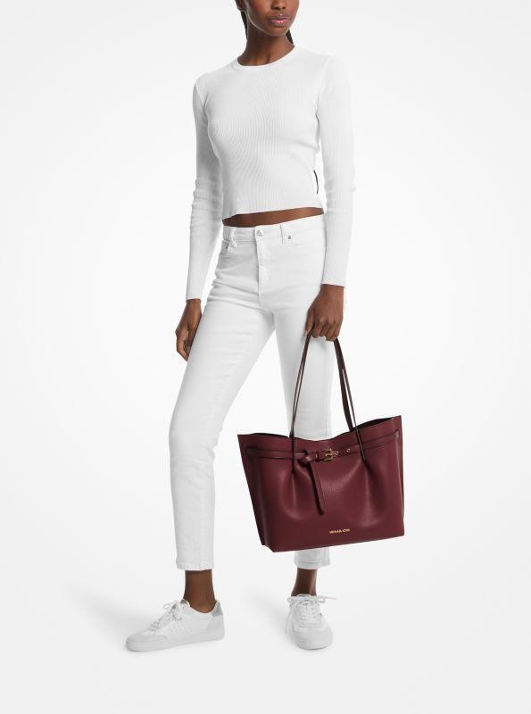 michael_kors Emilia Large Pebbled Leather Tote Bag