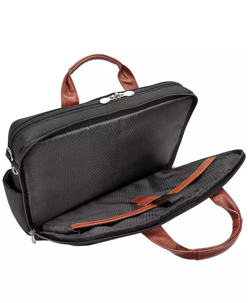 McKlein Southport 17" Nylon Dual-Compartment Laptop Tablet Briefcase 5