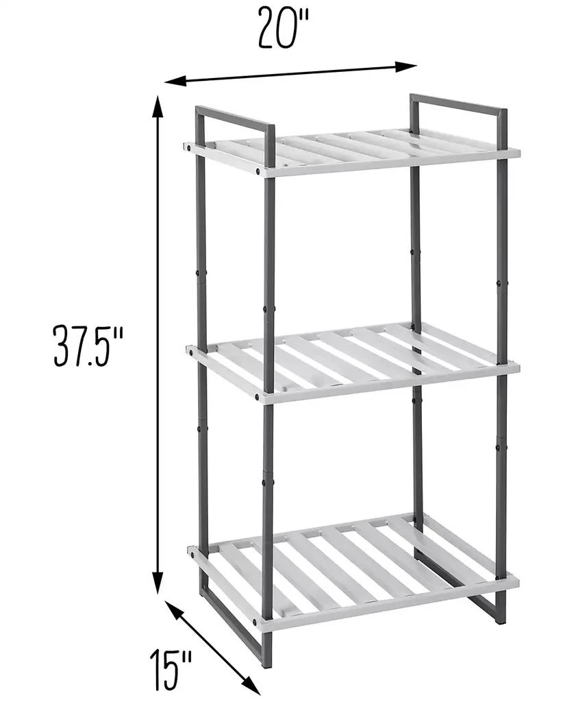 Honey Can Do 3-Tier Tubular Metal Shelf 7