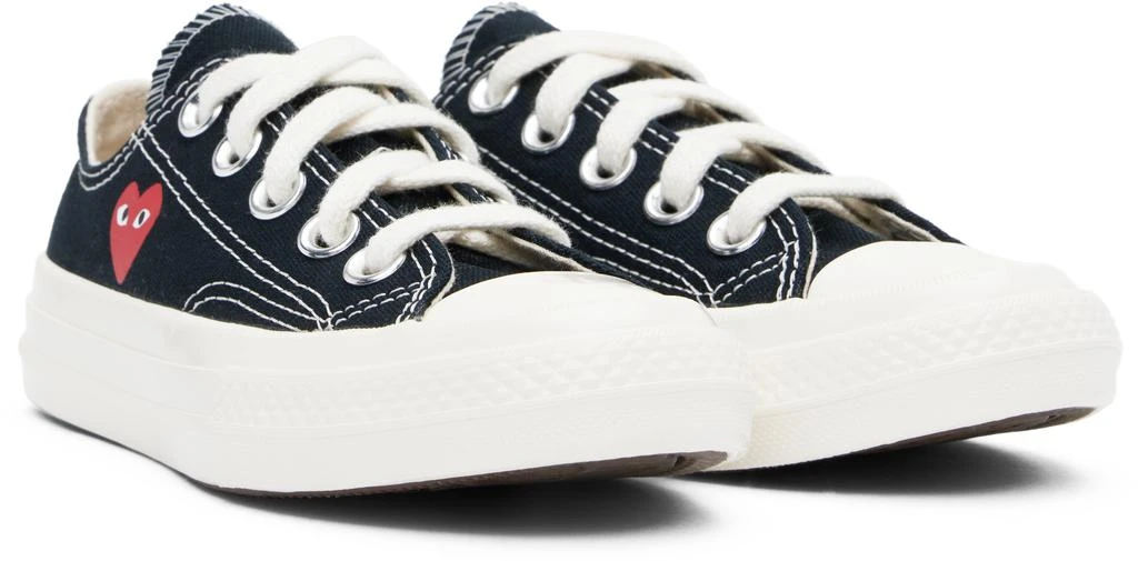 Comme des Garcons Kids Black Converse Edition Chuck 70 OG Single Heart Low Top Sneakers 4