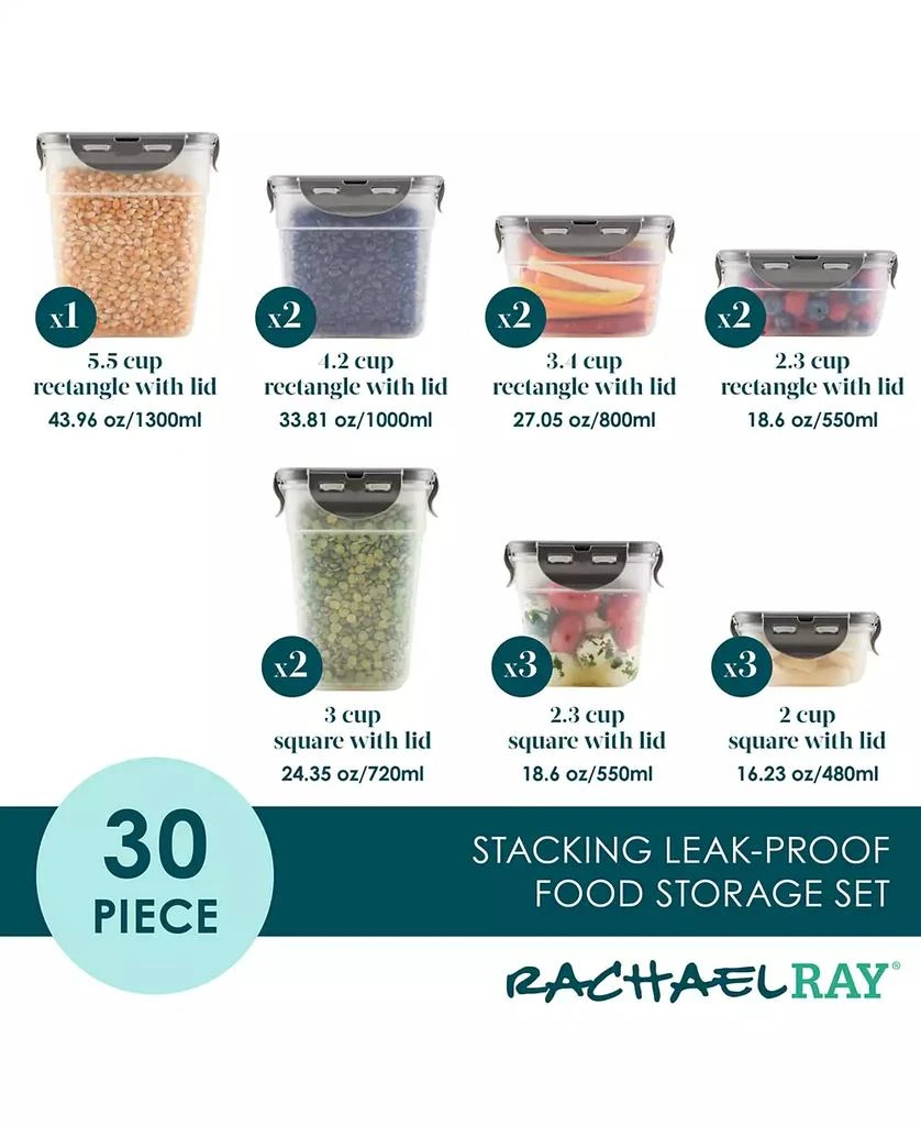 Rachael Ray Nestable 30-Pc. Food-Storage Set 10