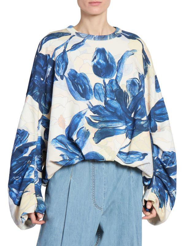 Shop Hannett Floral Bubble Sweater on Sale at BeyondStyle