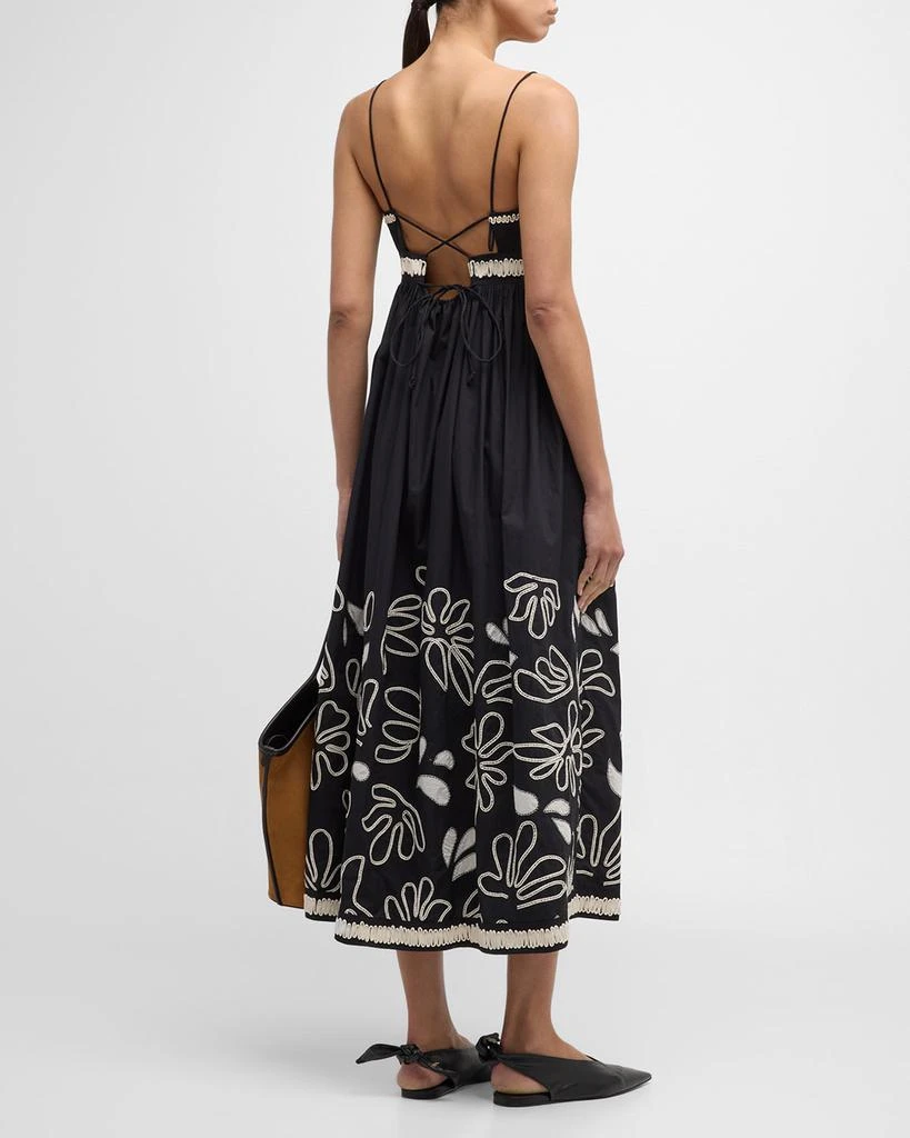 Ulla Johnson Hollis Embroidered Cotton Maxi Dress 7