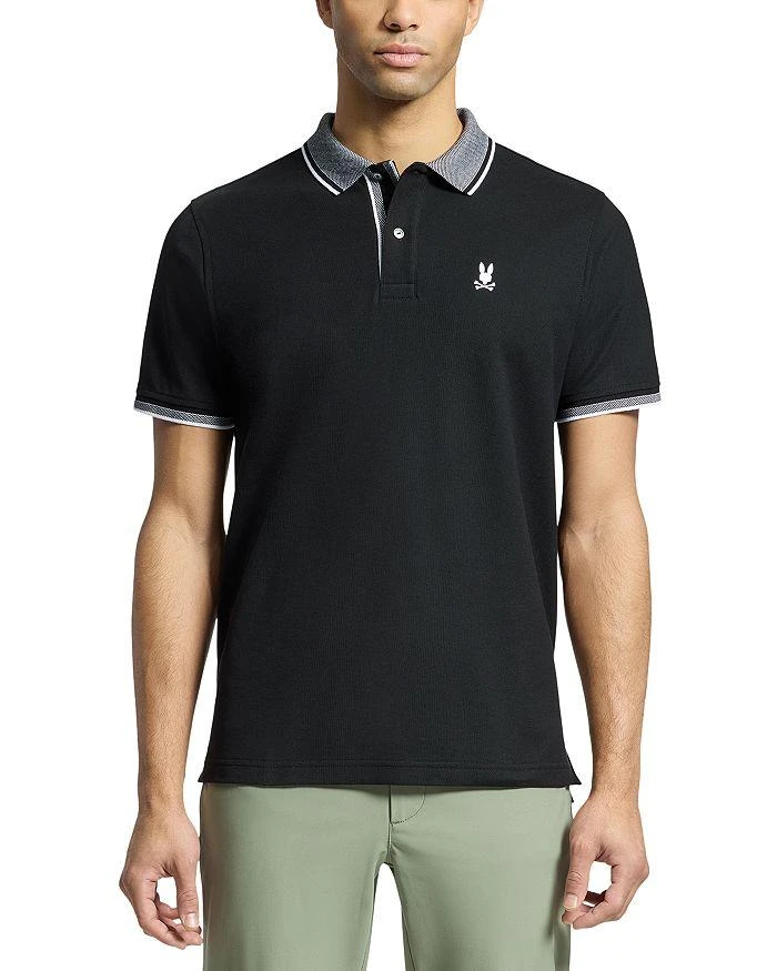 Psycho Bunny Evandale Regular Fit Oxford Collar Pique Polo 1