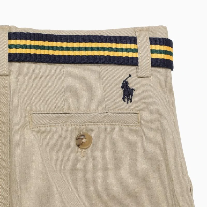 Polo Ralph Lauren Beige cotton bermuda shorts with belt 3