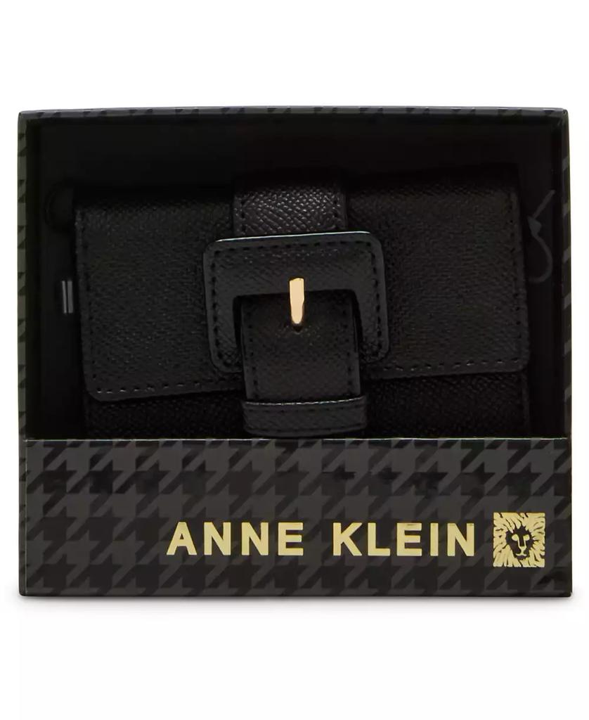 Anne Klein Covered Buckle Flap Wallet Gift Set