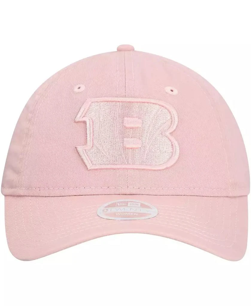 New Era Women's Light Pink Cincinnati Bengals Main 9TWENTY Adjustable Hat 2
