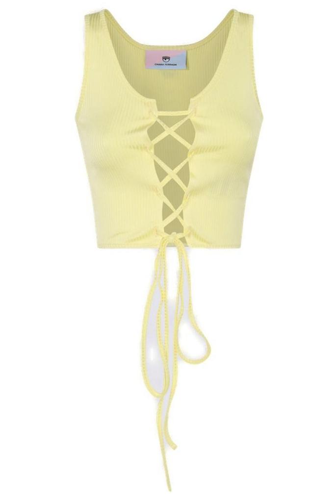 Chiara Ferragni Chiara Ferragni Lace-Up Cropped Tank Top