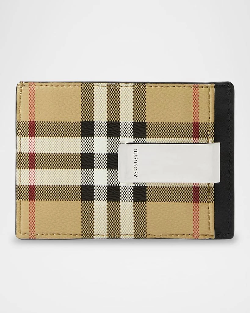 Burberry Men's Chase Vintage Check Money Clip Wallet 2