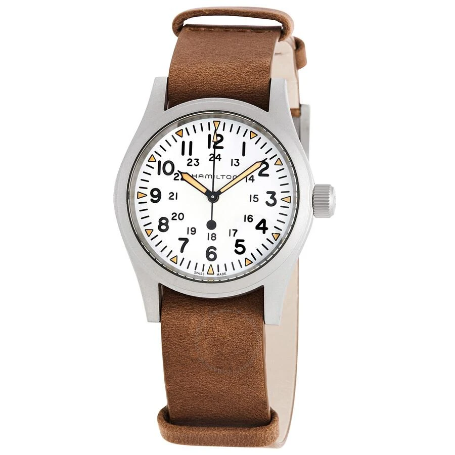 Hamilton Khaki Field Hand Wind White Dial Men's Watch H69439511 1