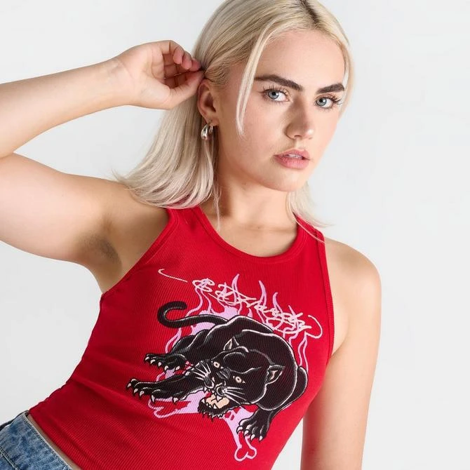 Ed Hardy Women's Ed Hardy Panther Rib Tank 5