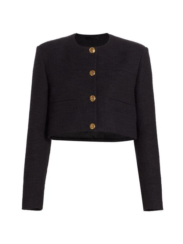 Citizens of Humanity Pia Cotton-Blend Tweed Crop Jacket 6