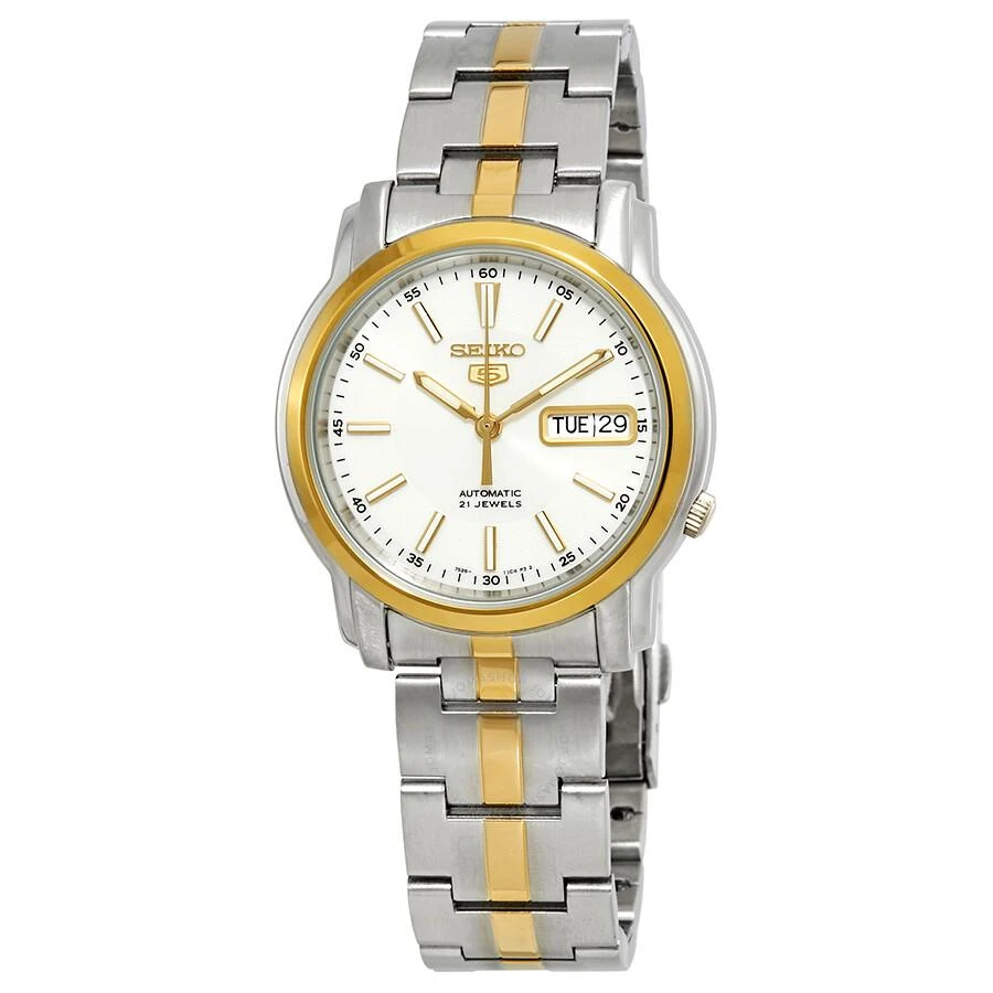 Seiko Series 5 Automatic White Dial Two-tone Men's Watch SNKL84 1