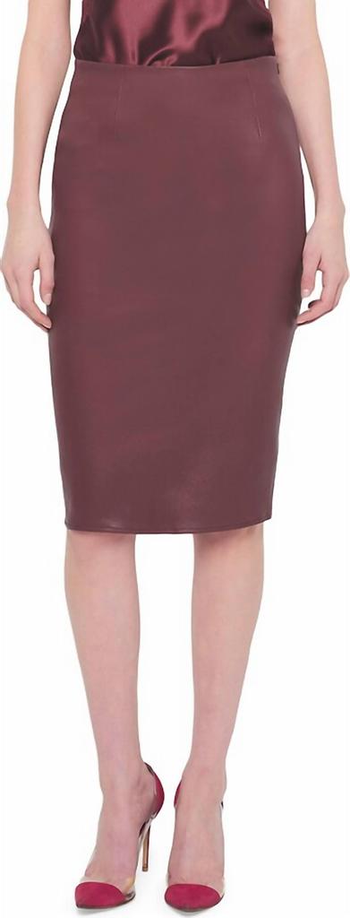 AS by DF As By Df - Claude Stretch Leather Midi Skirt