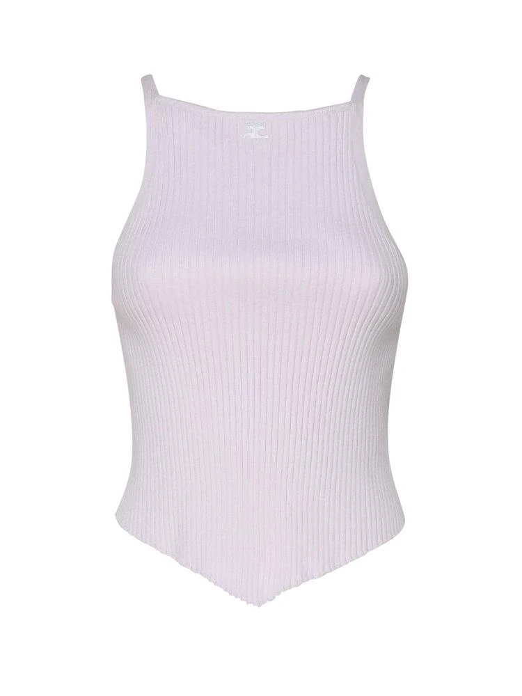 Courrèges Courrèges Sleeveless Ribbed Tank Top 1