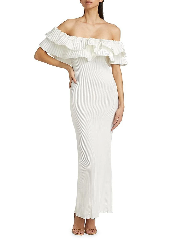 Debut Ruffled Plissé Maxi Dress – On Sale Now with Up to 63% Off