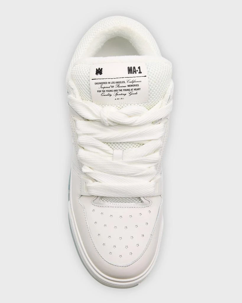 AMIRI Men's MA-1 Tonal Mesh and Leather Low-Top Sneakers 6