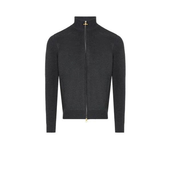 Dunhill Merino wool zip jumper 1