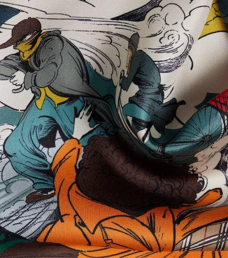 Burberry Printed silk twill scarf 4