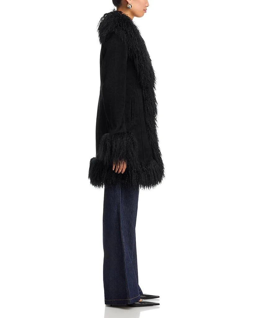 Susanna Chow Dorothy Shearling Midi Coat 5